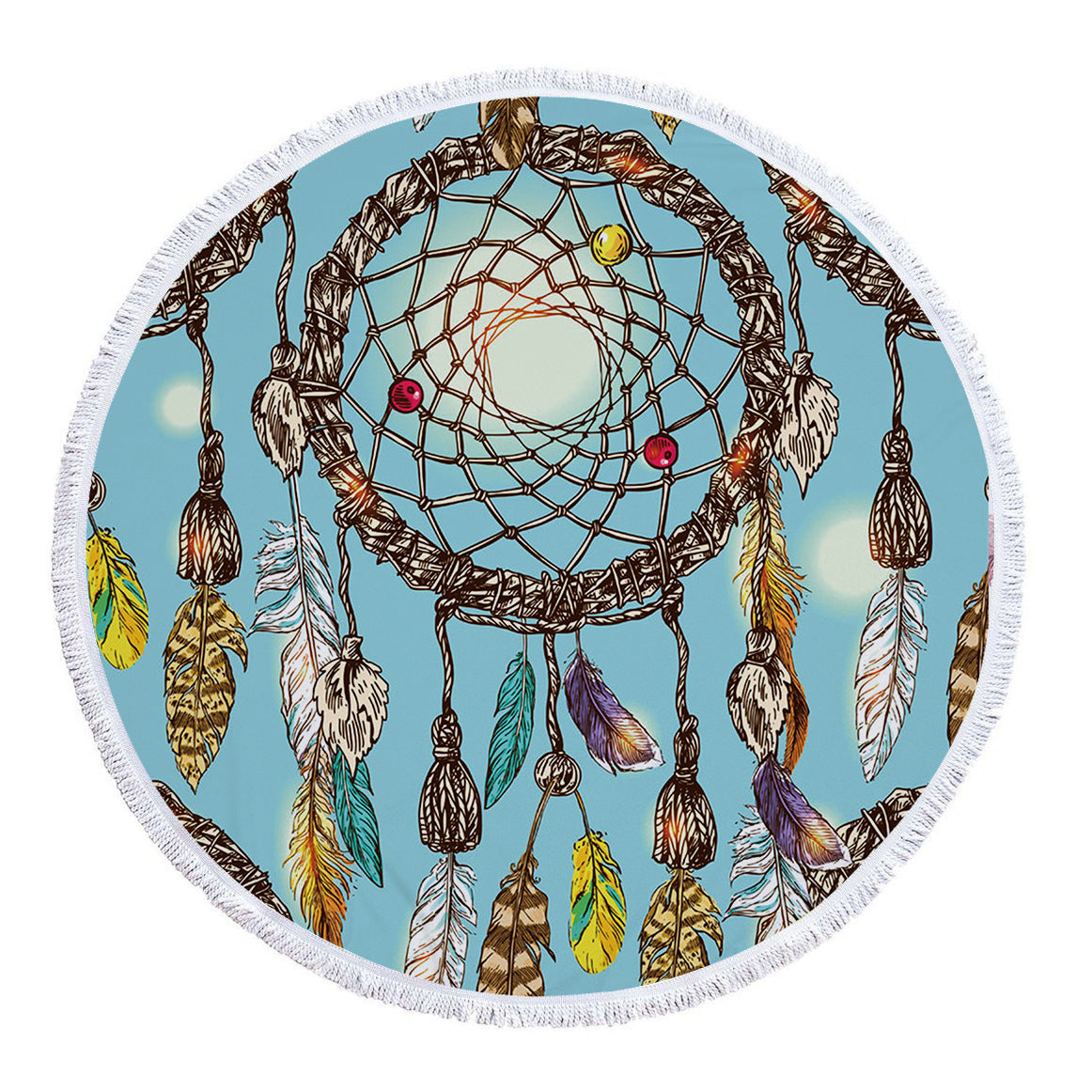 Round Beach Towel Microfiber Beach Mat Limorista