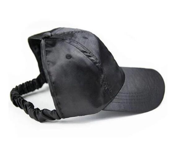 Satin Backless Ponytail Hat Baseball Women Limorista