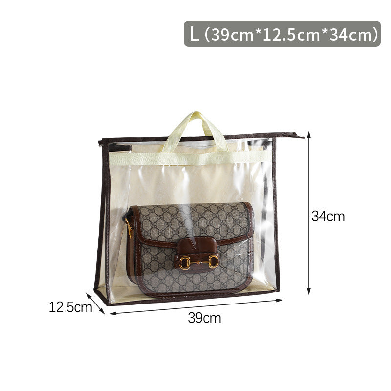 Bag Dust Bag Wardrobe Hanging Bag Storage Bag Pvc Transparent Waterproof Leather Bag Protection Storage Hanging Bag Limorista