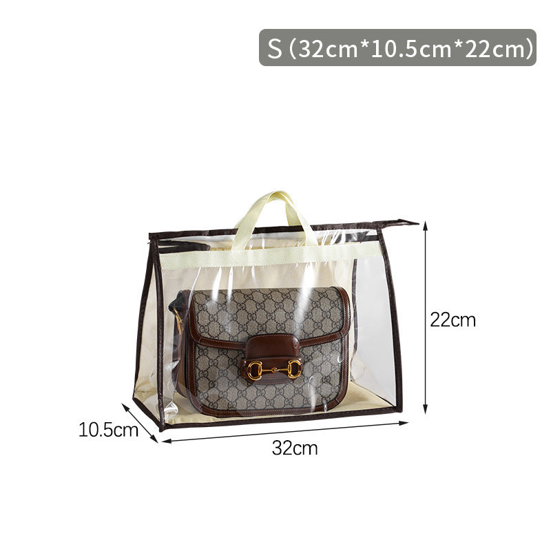 Bag Dust Bag Wardrobe Hanging Bag Storage Bag Pvc Transparent Waterproof Leather Bag Protection Storage Hanging Bag Limorista