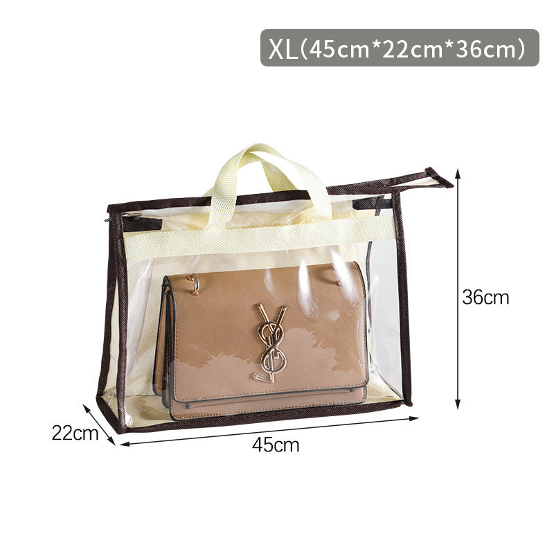 Bag Dust Bag Wardrobe Hanging Bag Storage Bag Pvc Transparent Waterproof Leather Bag Protection Storage Hanging Bag Limorista