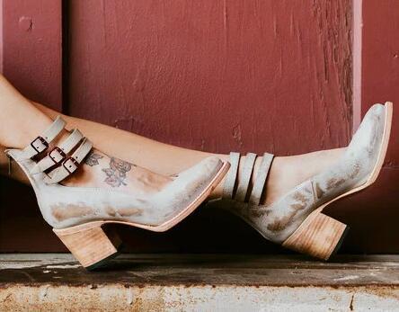 Buckle Pointed Sandals Womens Shoes Limorista