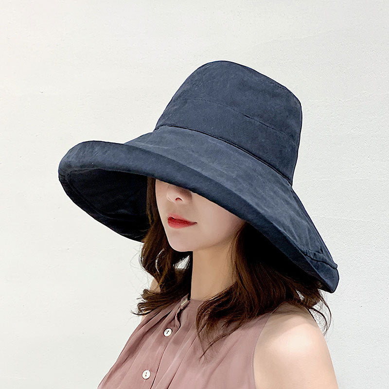 Net Red Fisherman Hat Ins Hat Female Japanese Wild Summer Korean Version Of The Tide Double-Sided Sun Hat Travel Cover Face Sun Hat Limorista