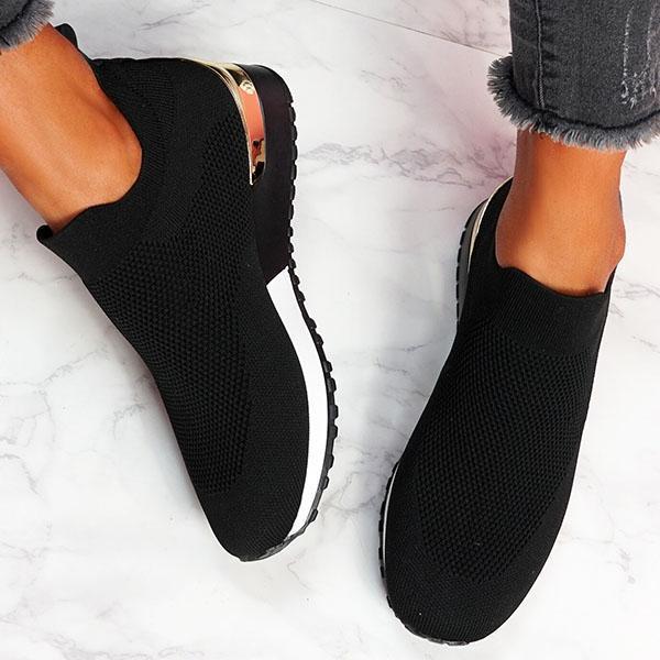 New Style Flying Knit Socks Shoes Stretch Cloth 43 Size Women&