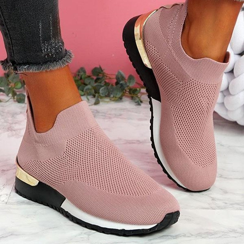New Style Flying Knit Socks Shoes Stretch Cloth 43 Size Women&