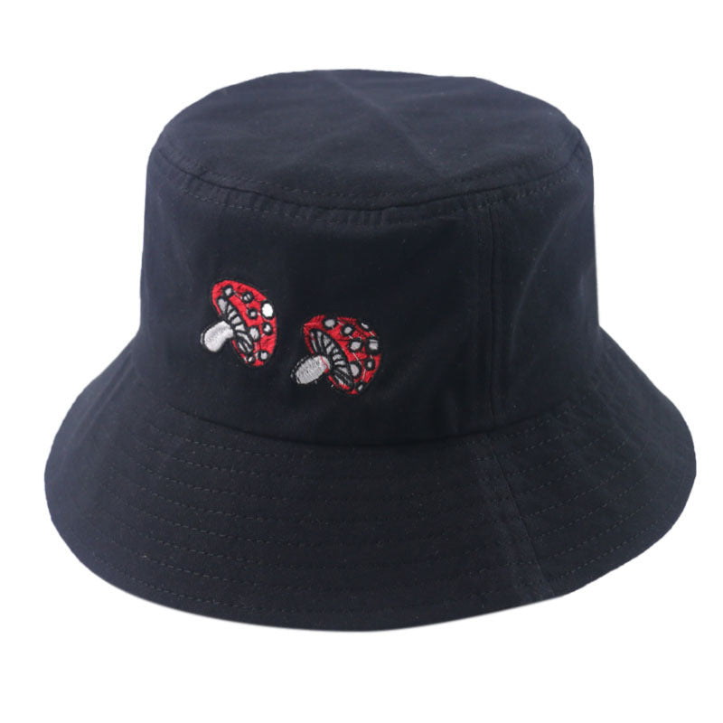 Mushroom Embroidery Sun Protection Fisherman Hat Limorista