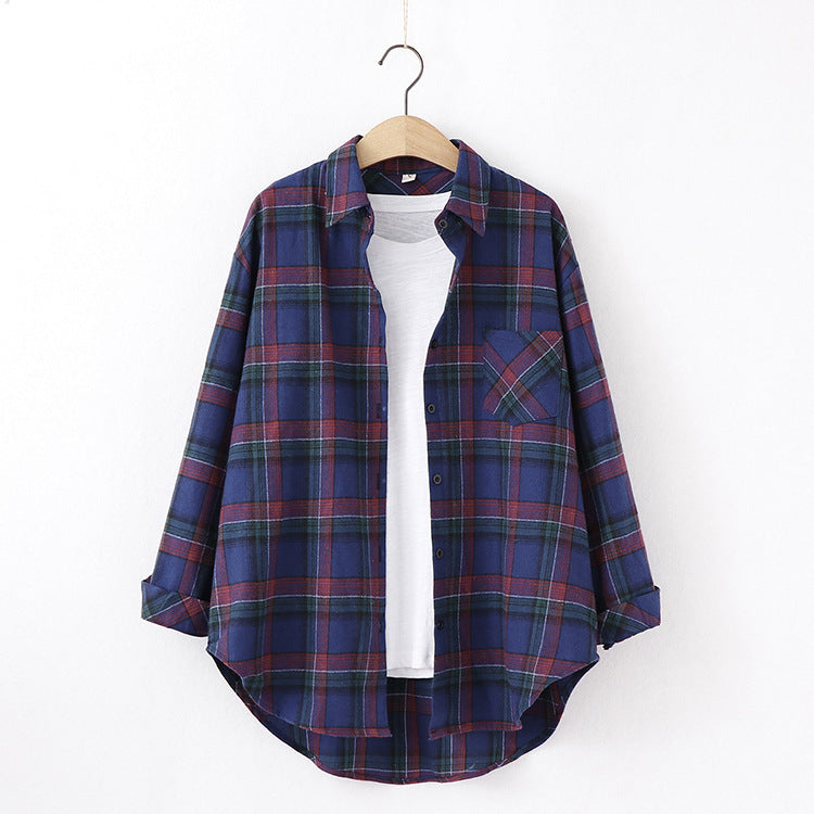 Plaid Shirt Women&