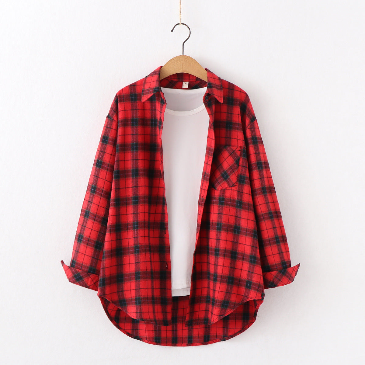 Plaid Shirt Women&