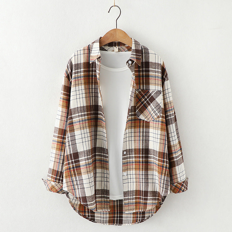 Plaid Shirt Women&