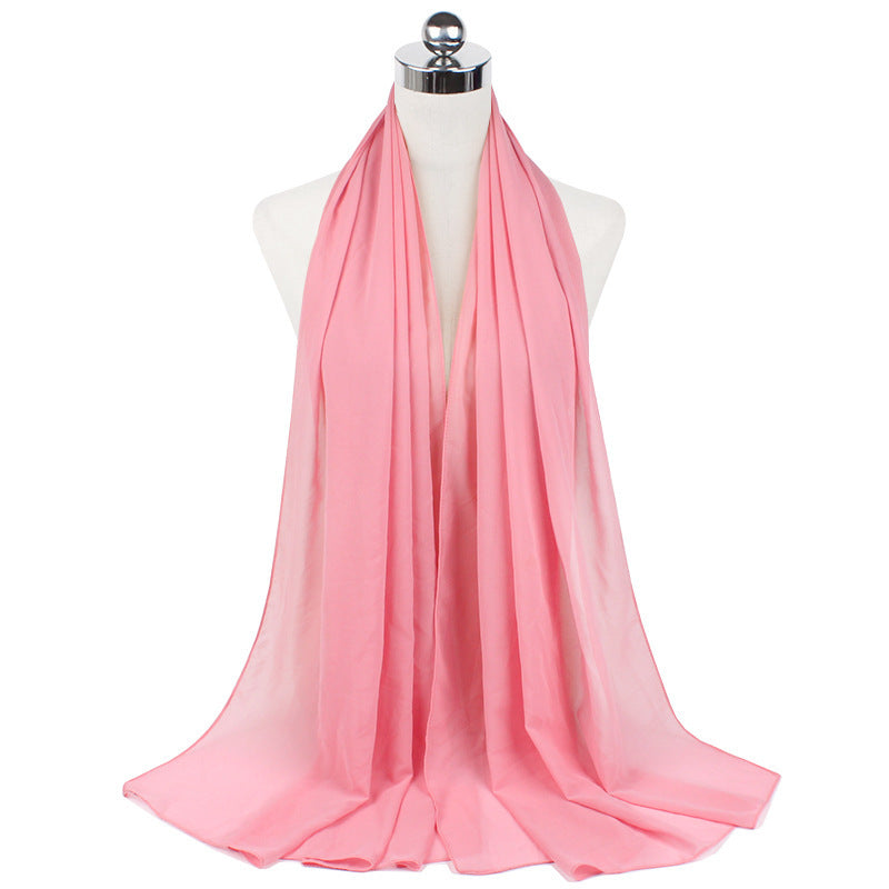 70x180cmMonochrome Pearl Chiffon Hijab Scarf Limorista