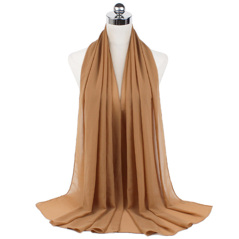 70x180cmMonochrome Pearl Chiffon Hijab Scarf Limorista