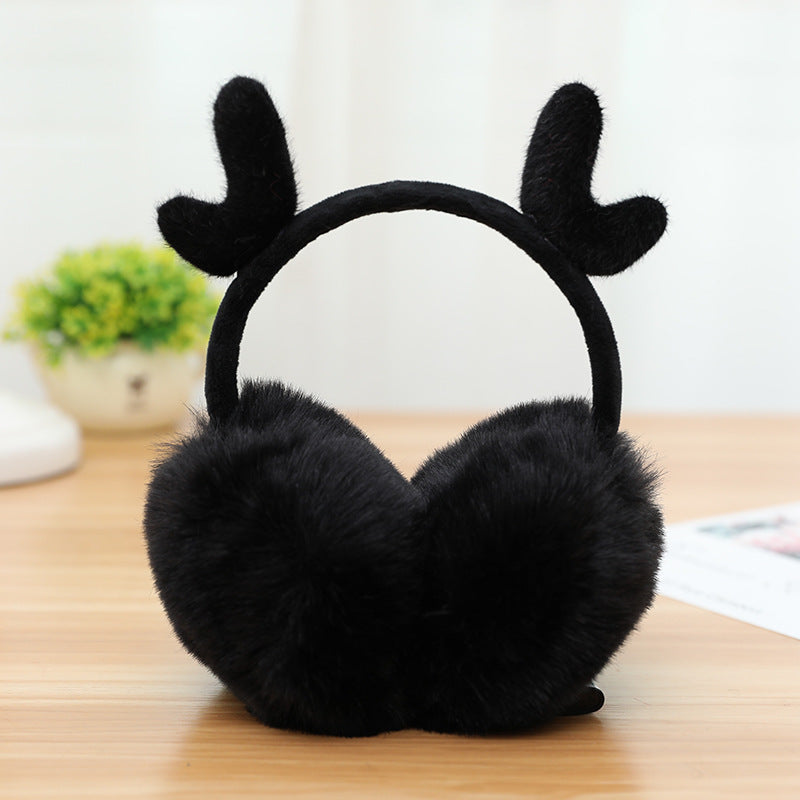 New Cute Rabbit Ears Bowknot Earmuffs For Ladies Winter Rabbit Fur Earmuffs Limorista