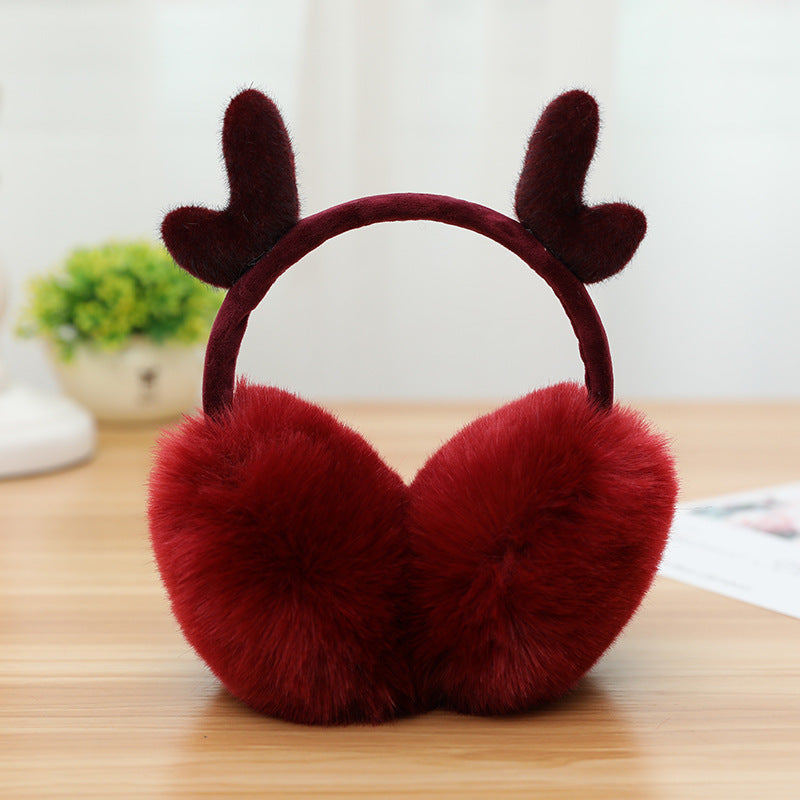 New Cute Rabbit Ears Bowknot Earmuffs For Ladies Winter Rabbit Fur Earmuffs Limorista