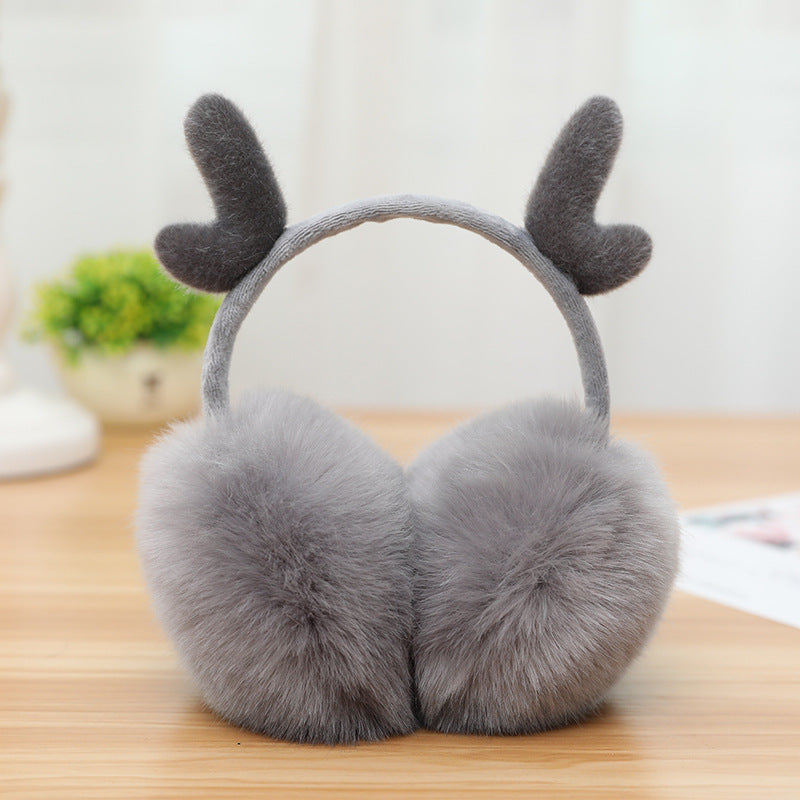 New Cute Rabbit Ears Bowknot Earmuffs For Ladies Winter Rabbit Fur Earmuffs Limorista