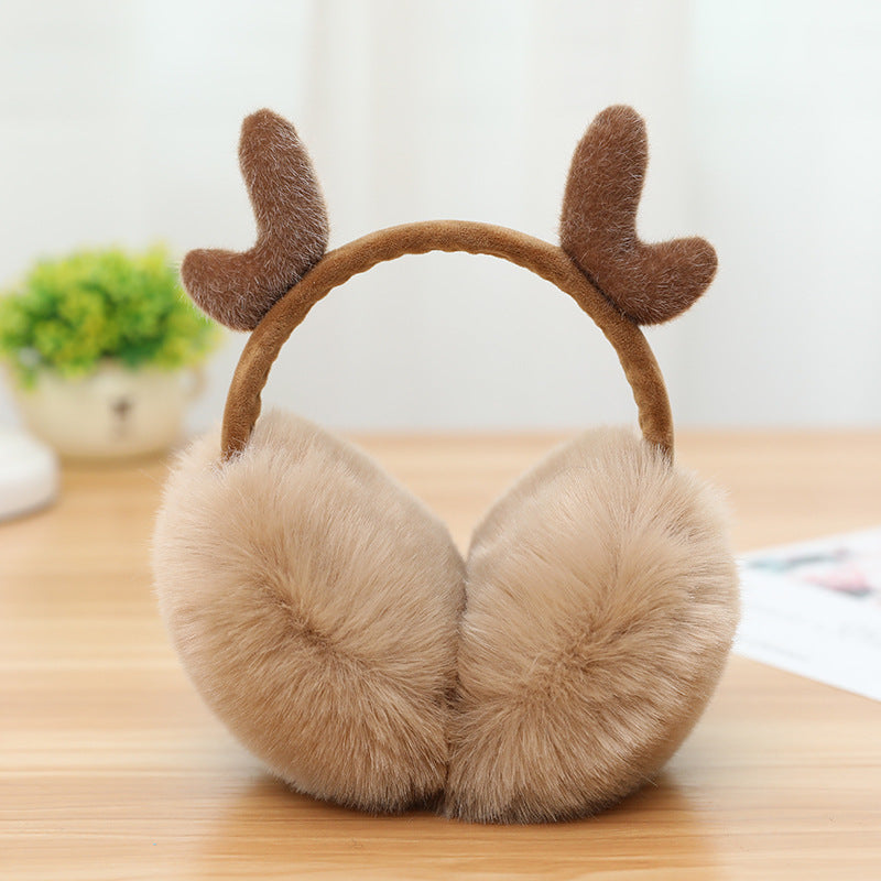 New Cute Rabbit Ears Bowknot Earmuffs For Ladies Winter Rabbit Fur Earmuffs Limorista