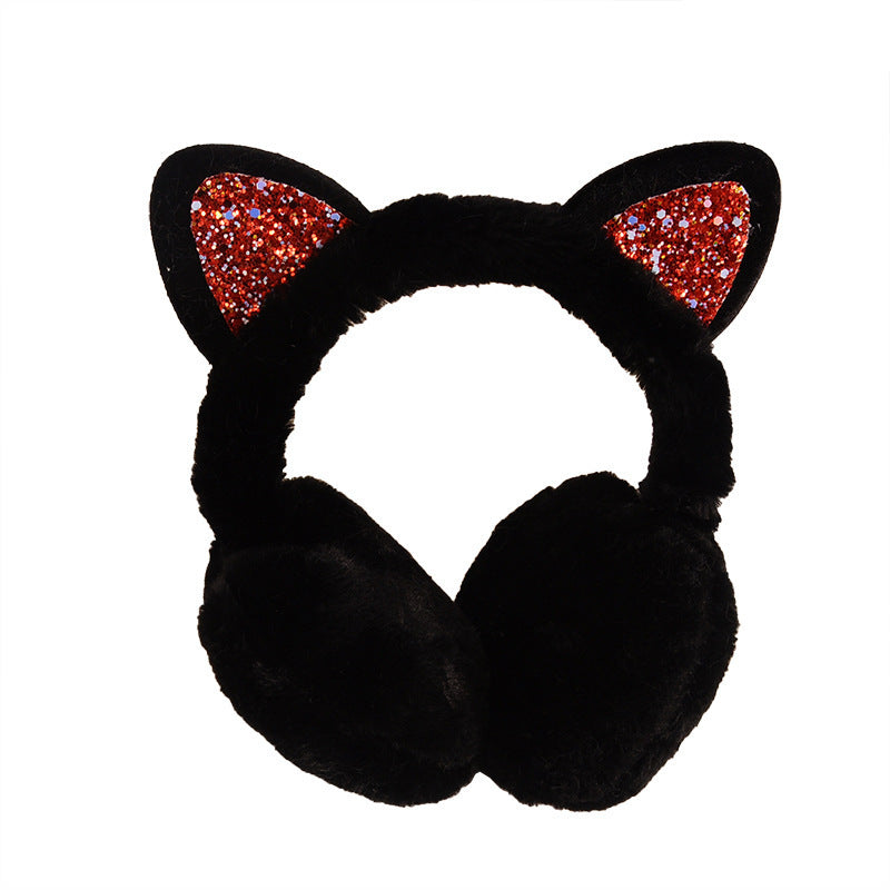 New Cute Rabbit Ears Bowknot Earmuffs For Ladies Winter Rabbit Fur Earmuffs Limorista
