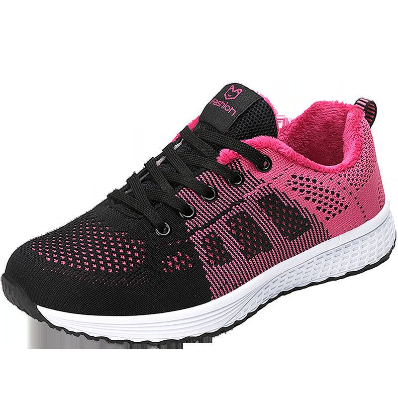 New Style Sports Shoes Women Flying Woven Mesh Women&