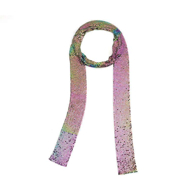 Sequin Fashion Necklace Metal Splicing Necklace Jewelry Limorista