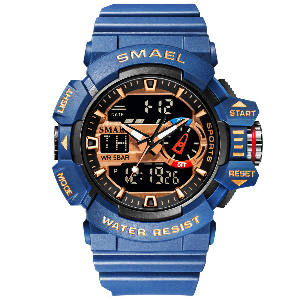 Multifunctional Cool Personality Sports Waterproof Electronic Watch Limorista