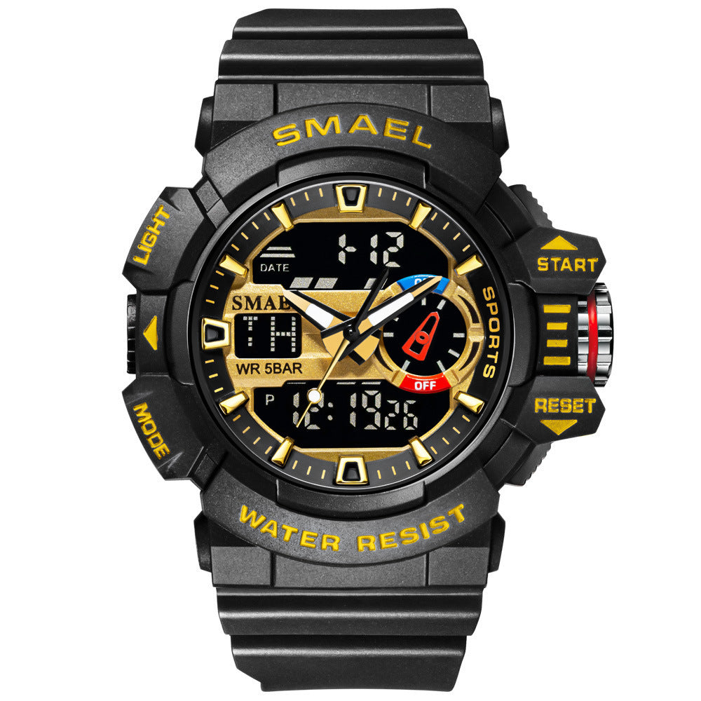 Multifunctional Cool Personality Sports Waterproof Electronic Watch Limorista