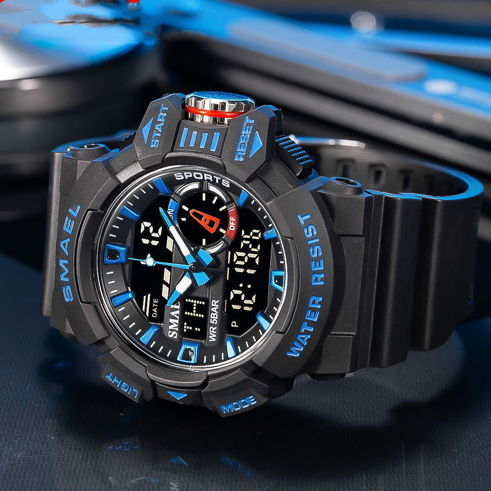 Multifunctional Cool Personality Sports Waterproof Electronic Watch Limorista