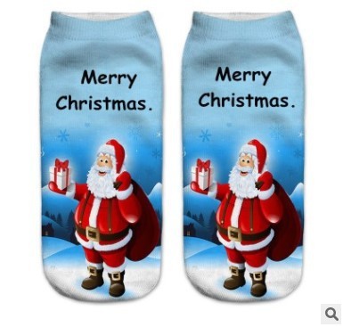 New 3D Printed Christmas Pattern Women&