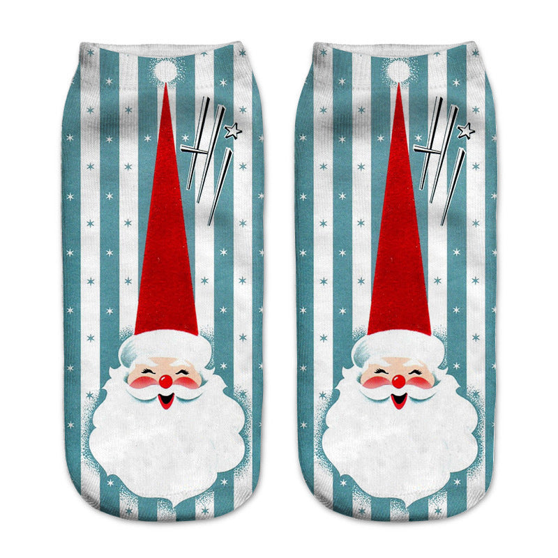 New 3D Printed Christmas Pattern Women&