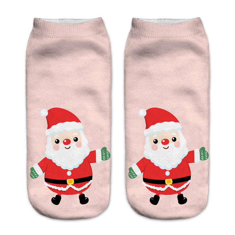 New 3D Printed Christmas Pattern Women&