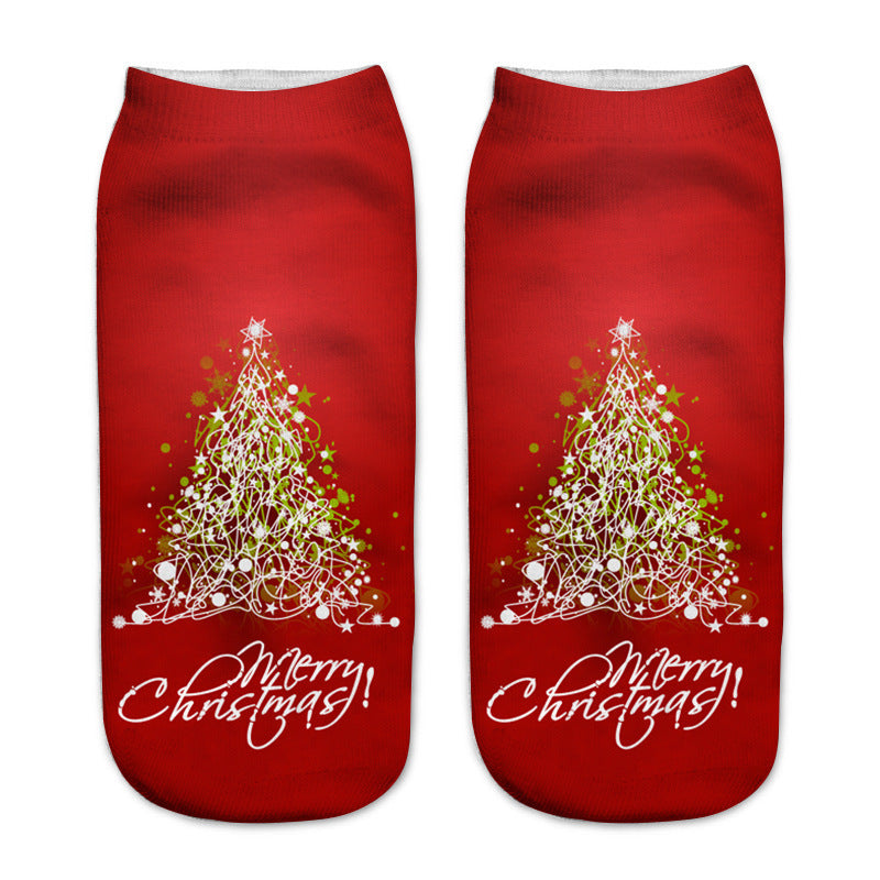 New 3D Printed Christmas Pattern Women&