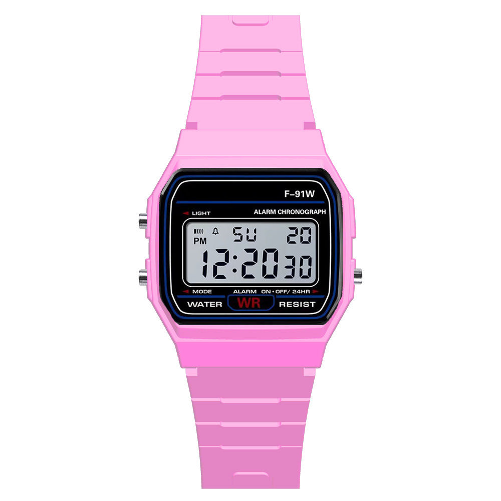 Digital Display Waterproof Round Watch Children Electronic Watch Limorista