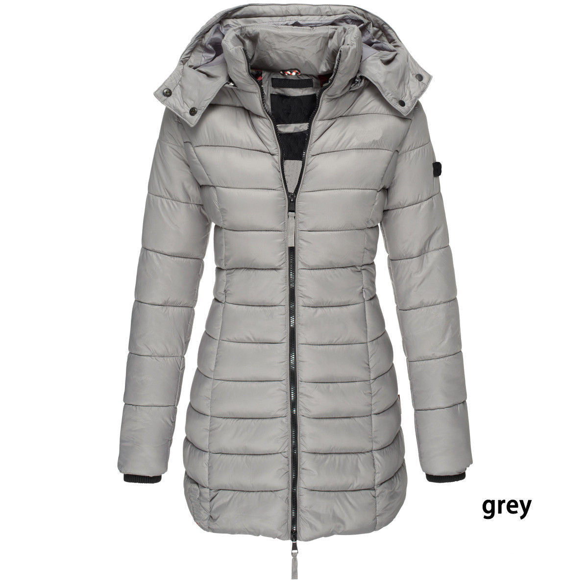 Mid-length Slim-fit Quilted Jacket Limorista