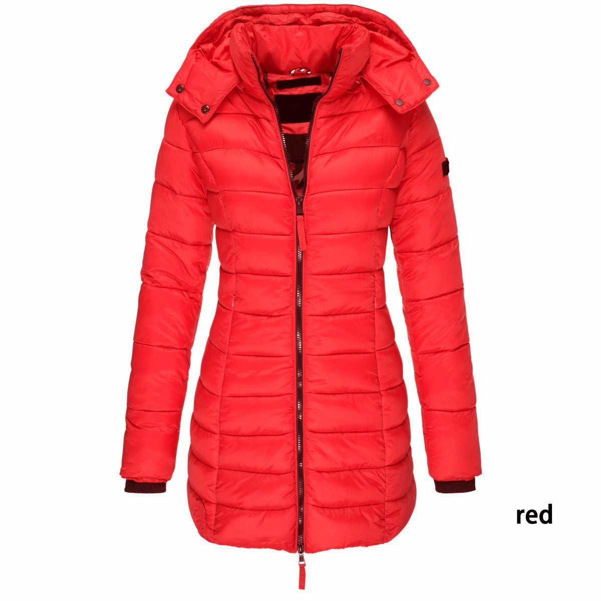 Mid-length Slim-fit Quilted Jacket Limorista