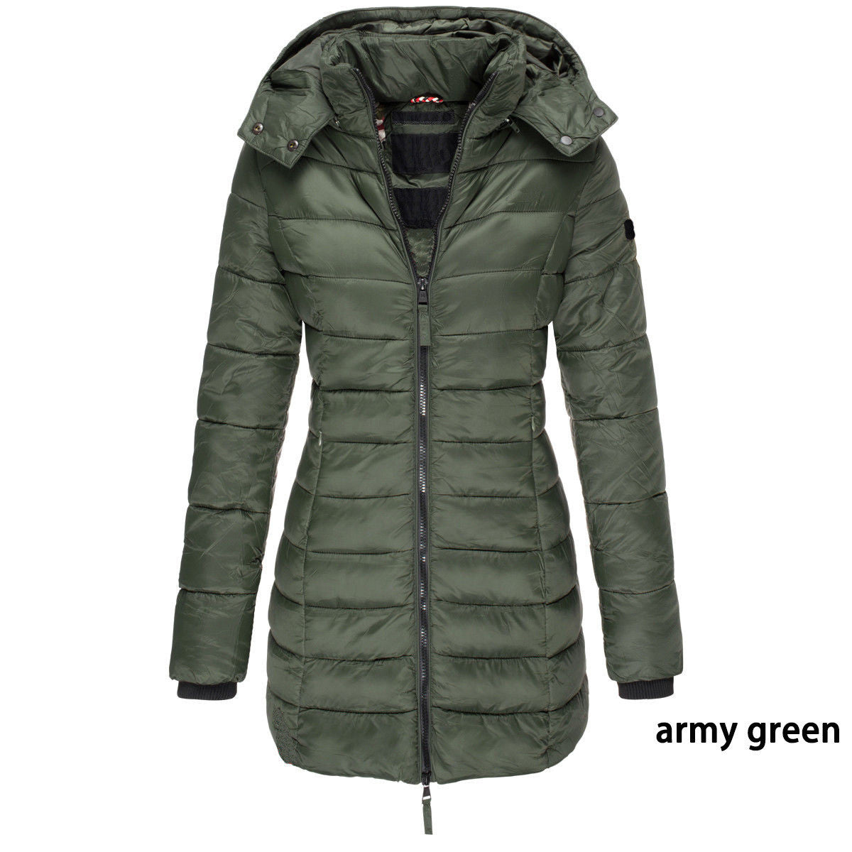 Mid-length Slim-fit Quilted Jacket Limorista