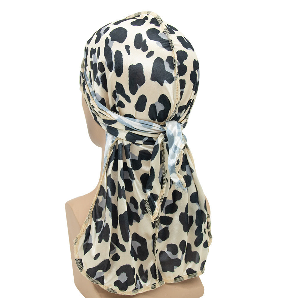 Velvet Leopard Long Tail Pirate Hat Limorista