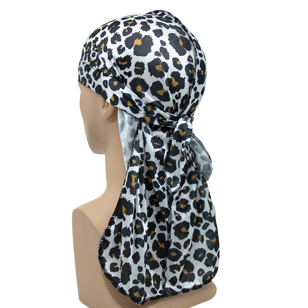 Velvet Leopard Long Tail Pirate Hat Limorista