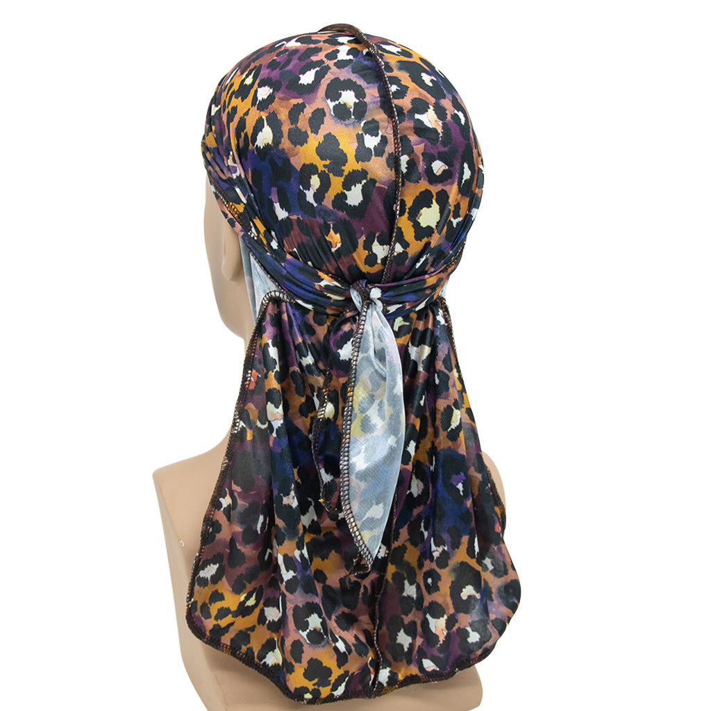 Velvet Leopard Long Tail Pirate Hat Limorista
