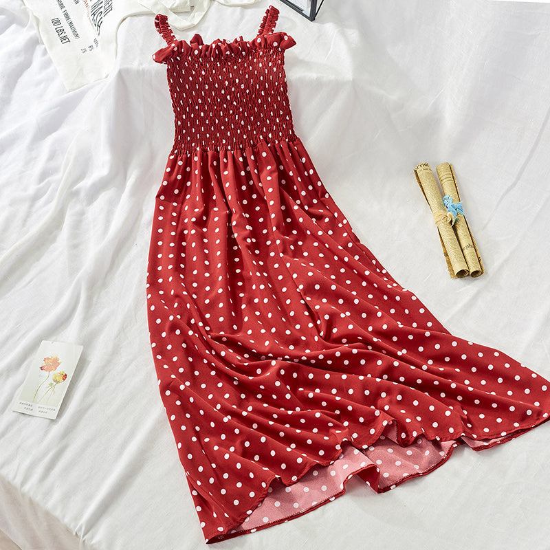 Bandeau ruffled camisole dress Limorista