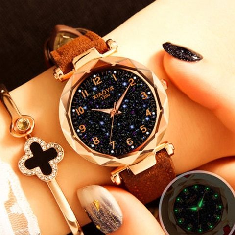 Mode Frauen Uhren Beste Verkaufen Star Sky Zifferblatt Uhr Luxus Rose Gold frauen Armband Quarz Handgelenk Uhren Neue dropshipping Limorista
