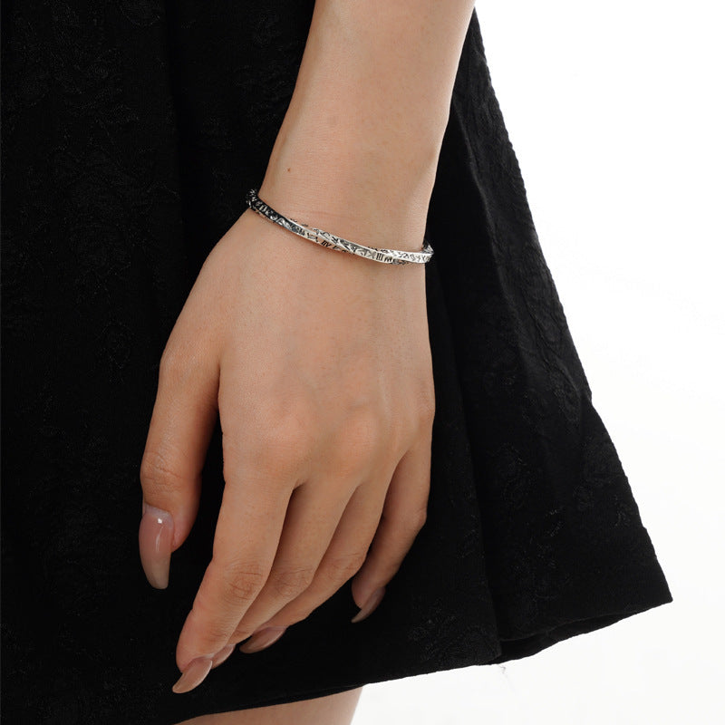 S925 Sterling Silver Mobius Bracelet For Women Limorista