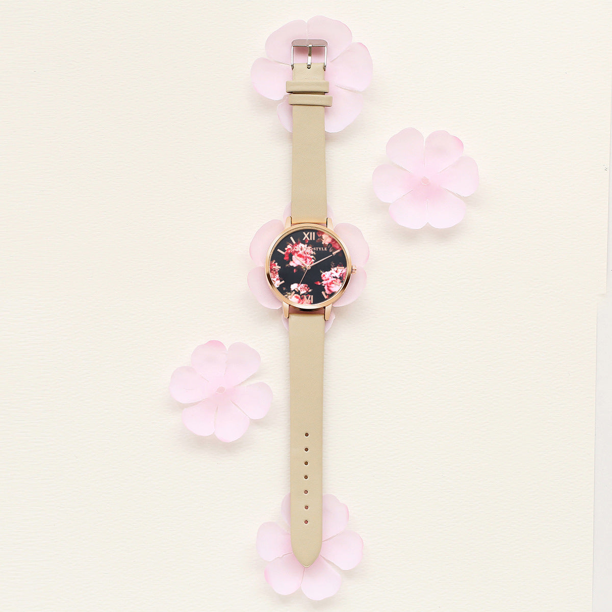 Lvpai Marke Frauen Armband Uhr Mode Rose Gold Blumen Leder Einfache Frauen Kleid Uhren Luxus Business Geschenk Uhr Uhr Limorista