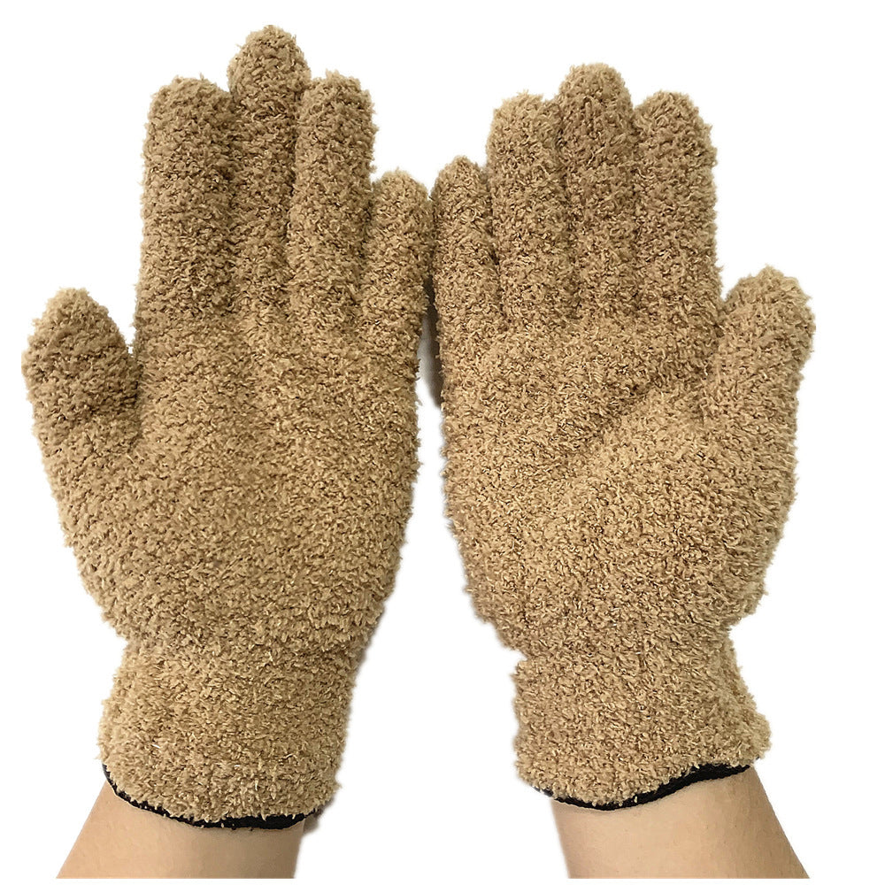 Half Velvet Comfortable Fine Fiber Dust Gloves Limorista