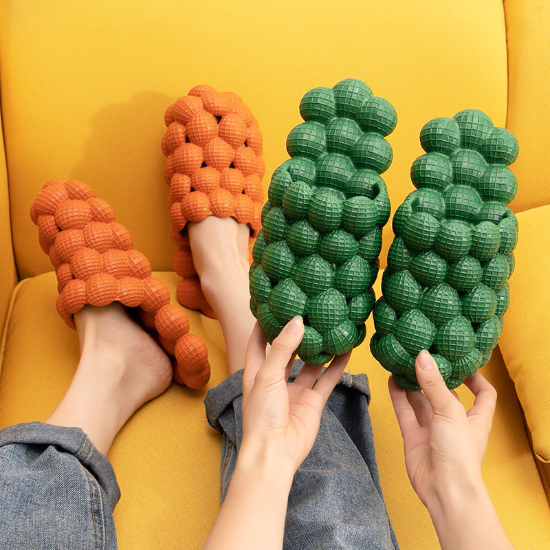 New Summer Fashion Massage Mesh Bubble Bathroom Slides Home Indoor Anti-Skid Shoes Limorista