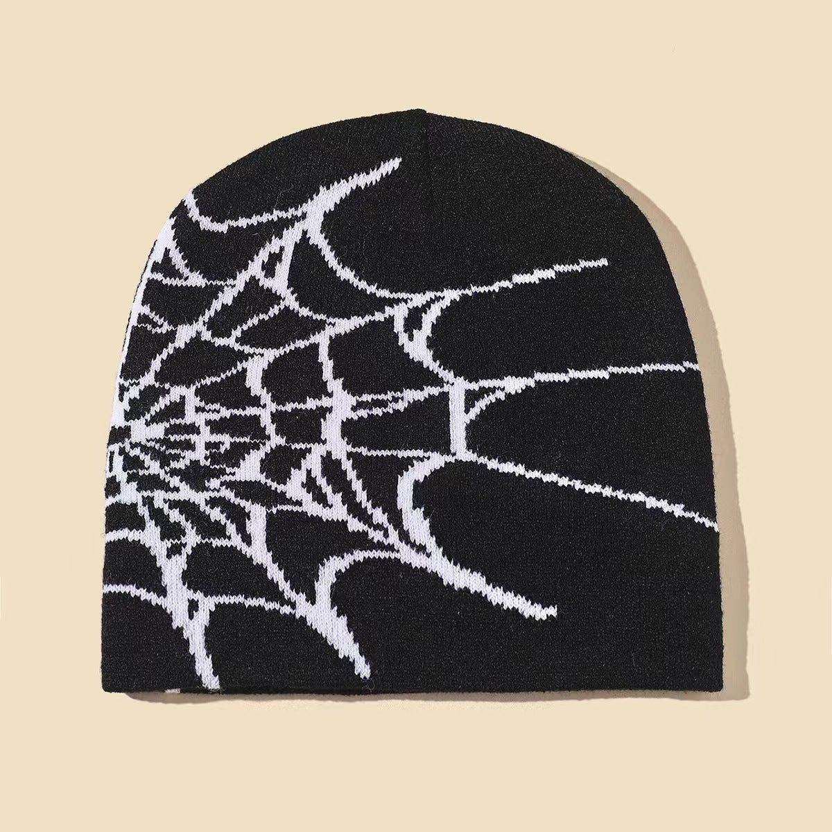 Spider Web Jacquard Knitted Hat Cold Protection In Autumn And Winter Limorista
