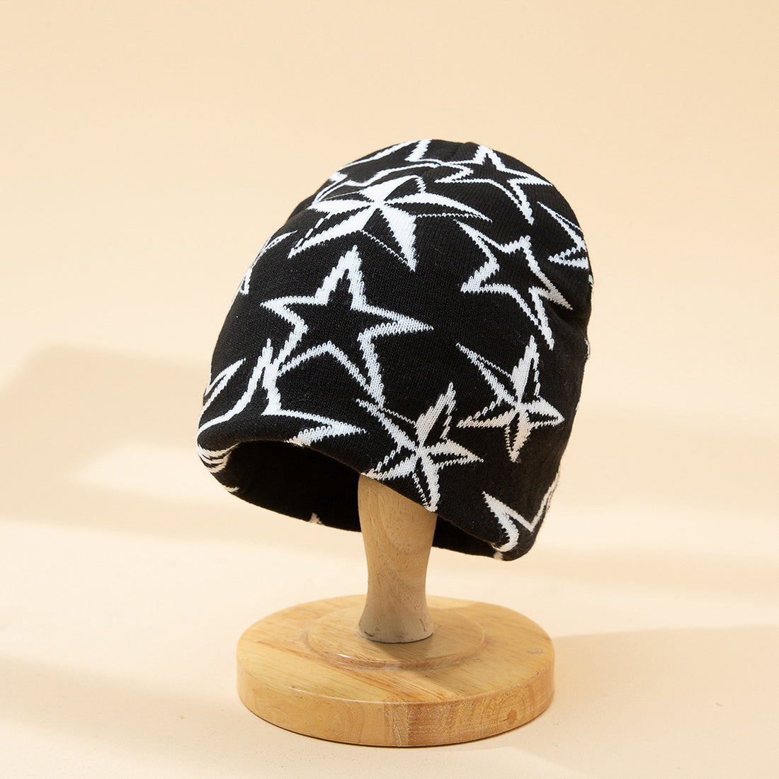 Warm Fashion Five-pointed Star Jacquard Woolen Knitted Hat Limorista