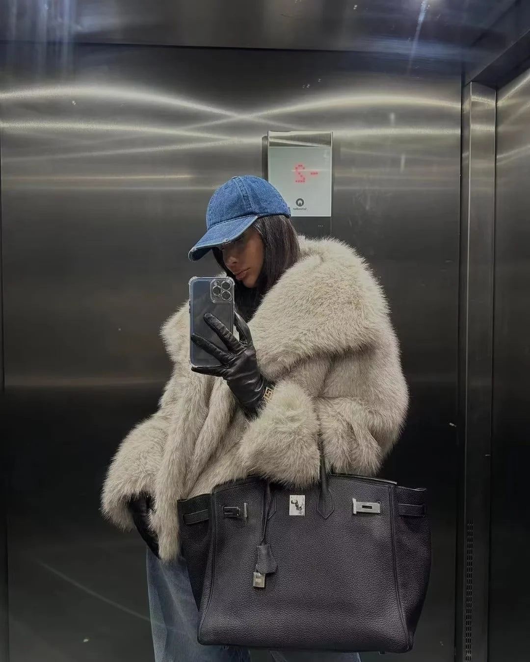Artificial Fur Mink-like Coat Winter Coat European And American Socialite Style Top Limorista
