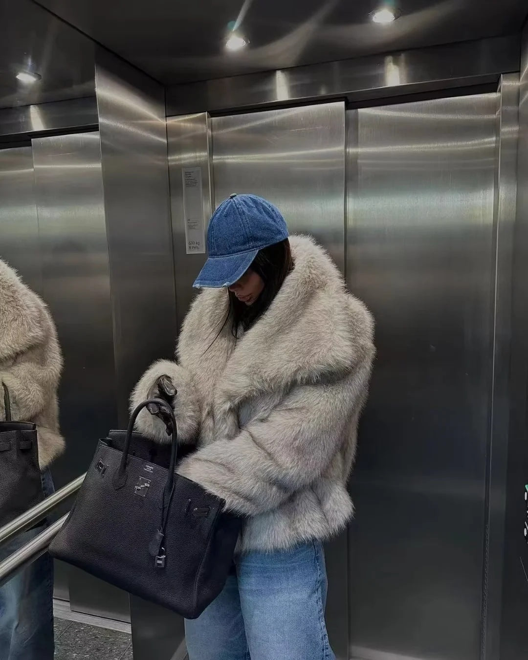 Artificial Fur Mink-like Coat Winter Coat European And American Socialite Style Top Limorista