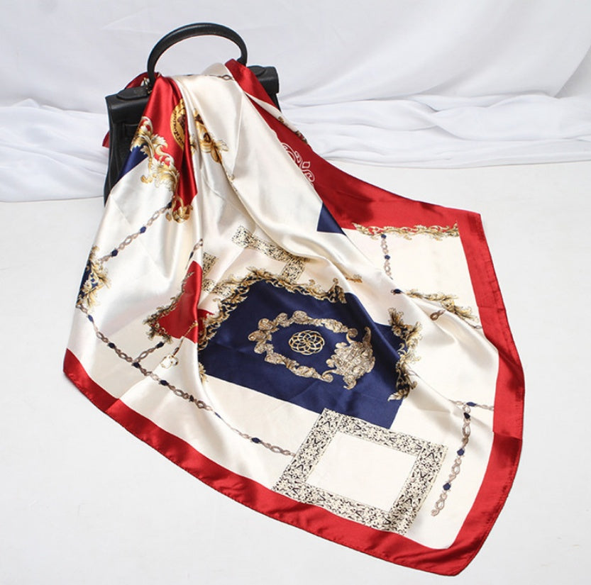 Digital Printed Square Silk Scarf Limorista