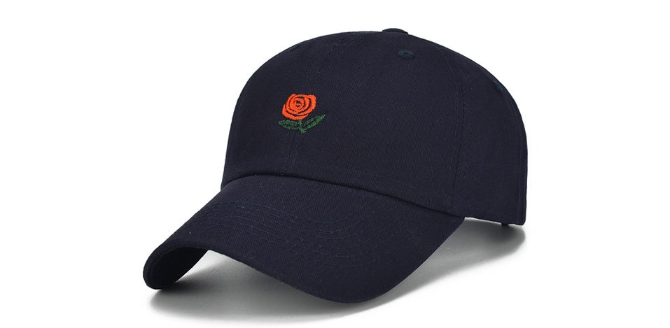 Flag Striped Male and Female Students Winter Personality Embroidery Duck Tongue Bend along Baseball Hip Hop Hat Soft Top Limorista