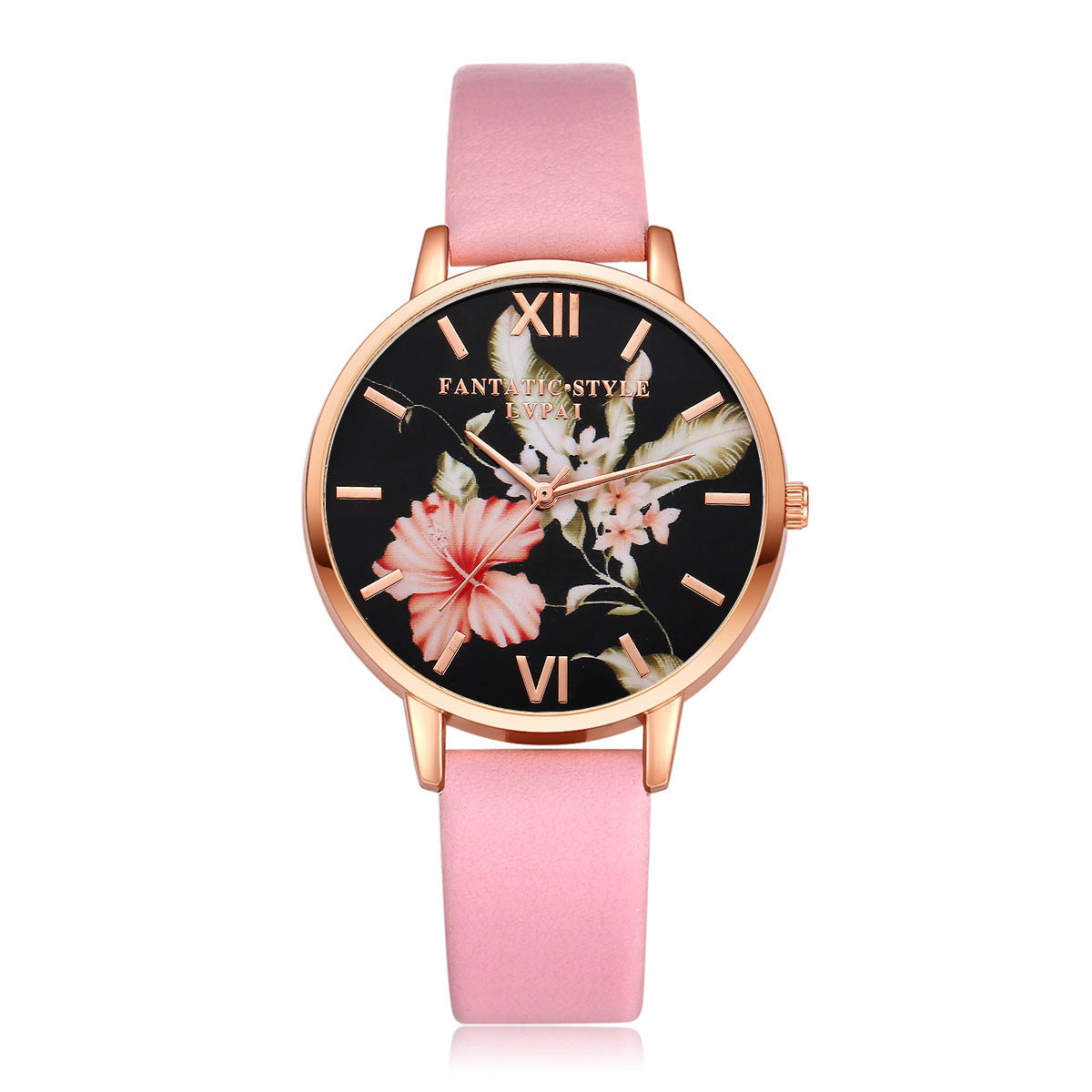 Lvpai Marke Frauen Armband Uhr Mode Rose Gold Blumen Leder Einfache Frauen Kleid Uhren Luxus Business Geschenk Uhr Uhr Limorista