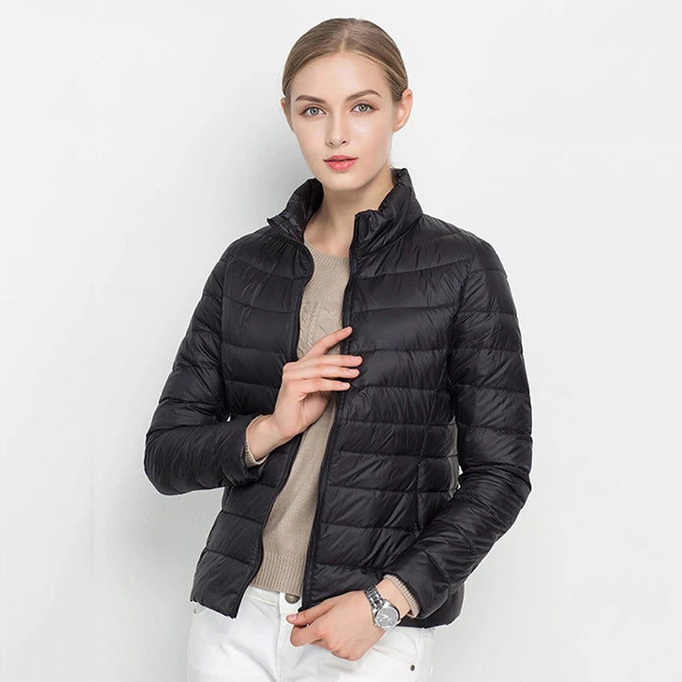 Standing Collar Slim Down Jacket Limorista